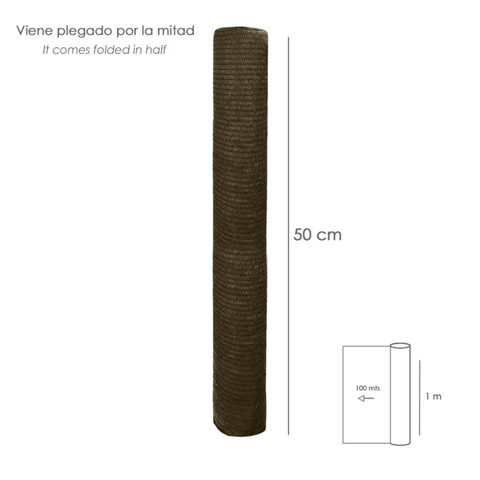 SATURNIA Filet d'ombrage marron 1,0 m x 100 m