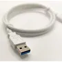 Lineaire PCUSB315BB - Câble USB-C 3.1 mâle vers USB A mâle, 1 m, blanc, pour PC et appareils compatibles