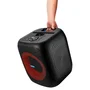 MEDION Enceinte de fête Bluetooth portable 50W RMS - Anneau LED multicolore, Micro inclus, 15h autonomie, IPX4, TWS, Karaoké