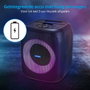 Medion Enceinte Compacte 50W RMS Noir avec Anneau LED