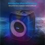 Medion Enceinte Compacte 50W RMS Noir avec Anneau LED