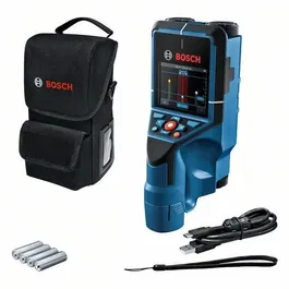 Bosch Professional Détecteur mural D-Tect 200 C (0601081600) - Détecteur multifonction avec technologie radar pour construction et rénovation, sacoche et dragonne incluses