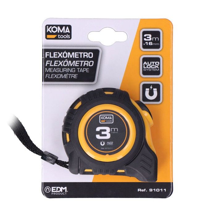 Koma Tools Flexomètre Magnet 3 m x 16 mm