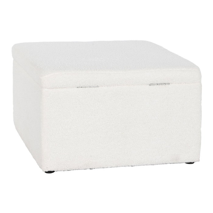 Banquette Home ESPRIT Blanc Polyester Bois MDF 60 x 60 x 36 cm Banquette Home ESPRIT Blanc Polyester Bois MDF 60 x 60 x 36 cm