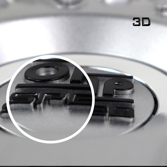 Omp OMPS07021502 Jeu de 4 Enjoliveurs Stinger 15 Pouces Argent ABS