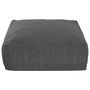 Pouf Home ESPRIT Gris 87 x 87 x 32 cm