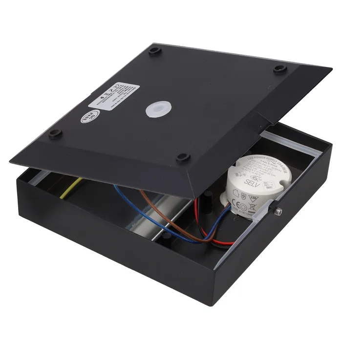 Applique LED Extérieure Rectangulaire 7W 2700K Noir Mat