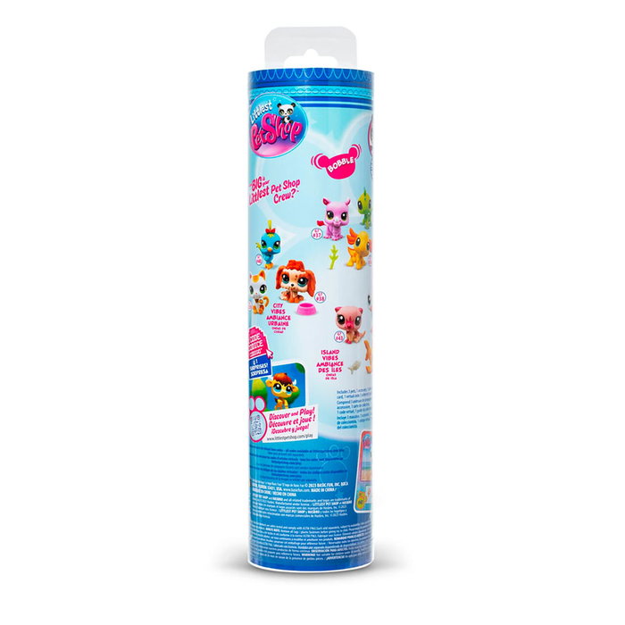 Bandai Littlest Pet Shop - Pack de 3 Figurines de Mascotas avec Accessoire - Set de Jouets pour Enfants +4 Ans - Référence BF00550