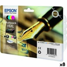 Epson DURABRITE ULTRA INK Nº16XL Multipack - 8 Unités (Noir/Cyan/Magenta/Jaune)