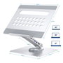 Ewent Support Portable Bureau EW1269 Station Accueil 7-en-1 Type C 100W HDMI USB 3.0 Rotation 360° Aluminium