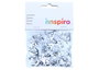 Innspiro Paillettes argentées papillons et fleurs 5mm, 10mm, 20mm