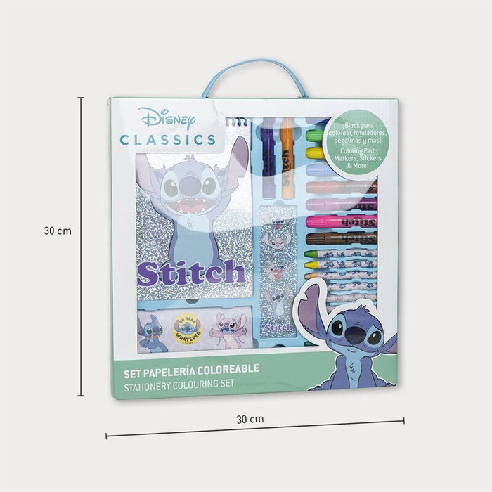 CERDÁ Set de Papeterie Coloriable Disney Lilo & Stitch - 30 x 30 x 2,5 cm CERDÁ Set de Papeterie Coloriable Disney Lilo & Stitch - 30 x 30 x 2,5 cm