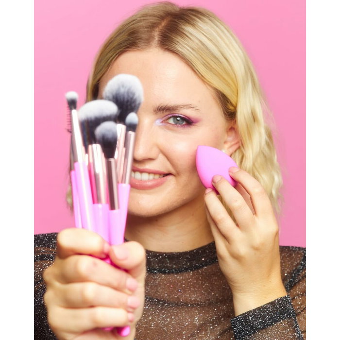 Revolution Make Up The Brush Edit Gift Lote 8 pièces Rose