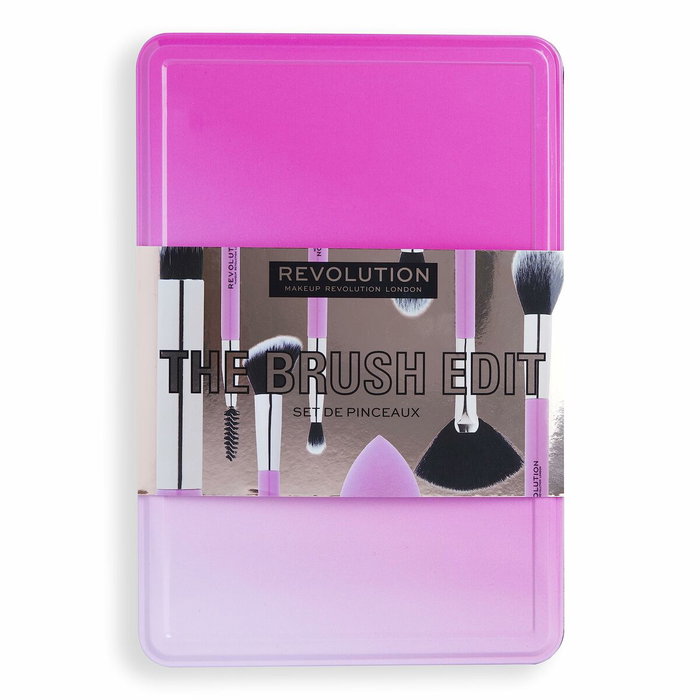 Revolution Make Up The Brush Edit Gift Lote 8 pièces Rose