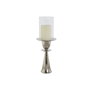 DKD Home Decor Bougeoir Argenté Aluminium et Verre