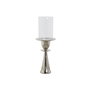 DKD Home Decor Bougeoir Argenté Aluminium et Verre
