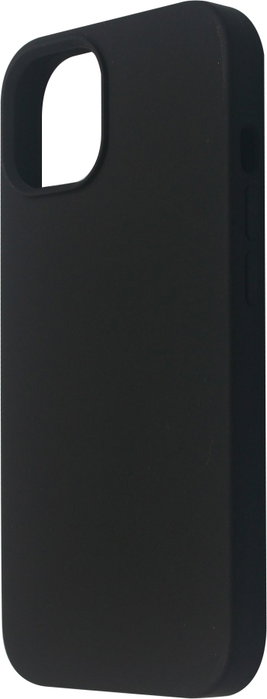 eSTUFF Coque silicone iPhone 14 INFINITE RIGA - Noir - 93% matière recyclée - Protection chute 1.2 m - Doublure microfibre