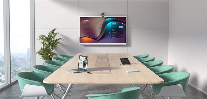 Yealink MeetingBoard 65" (MB65-A001) - Tableau blanc interactif intelligent tout-en-un 4K avec Microsoft Teams, caméra IA, audio plein duplex et micros
