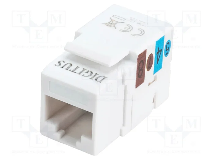 DIGITUS Module RJ45 Keystone Cat 6 blanc DIGITUS Module RJ45 Keystone Cat 6 blanc