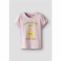 T shirt à manches courtes Enfant Name It Nmfvibeke Capsl Ballerina Rose