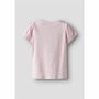 T shirt à manches courtes Enfant Name It Nmfvibeke Capsl Ballerina Rose