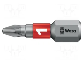WERA Embout de tournevis BiTorsion Phillips PH1 1/4 Pouce 25 mm