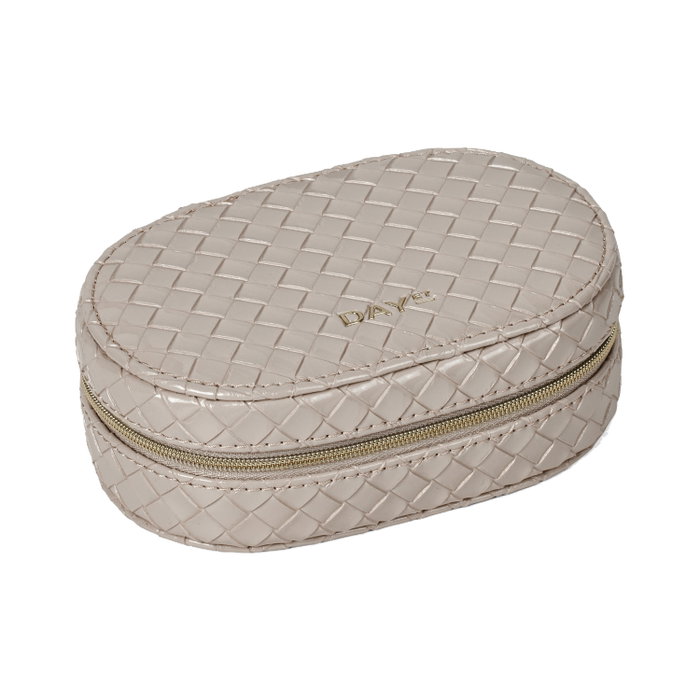 DAY ET Pochette Zip Oval Rose Tint en Polyuréthane DAY ET Pochette Zip Oval Rose Tint en Polyuréthane