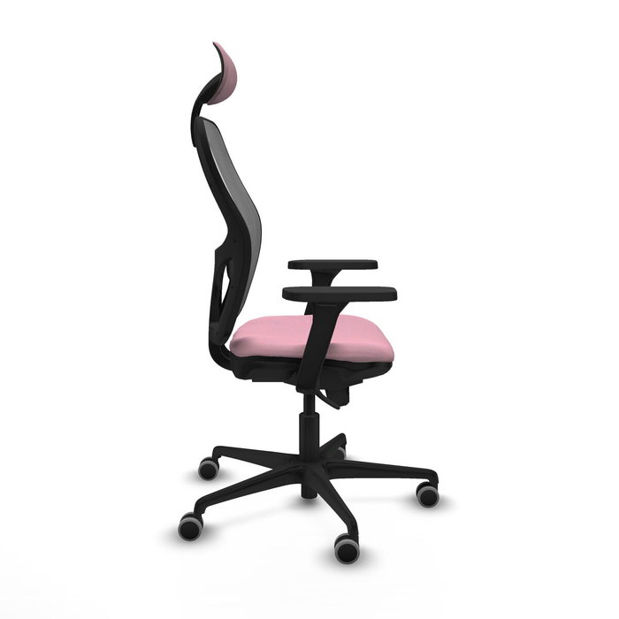 Piqueras y Crespo Chaise de Bureau 3D036G1 Rose avec Appui-tête