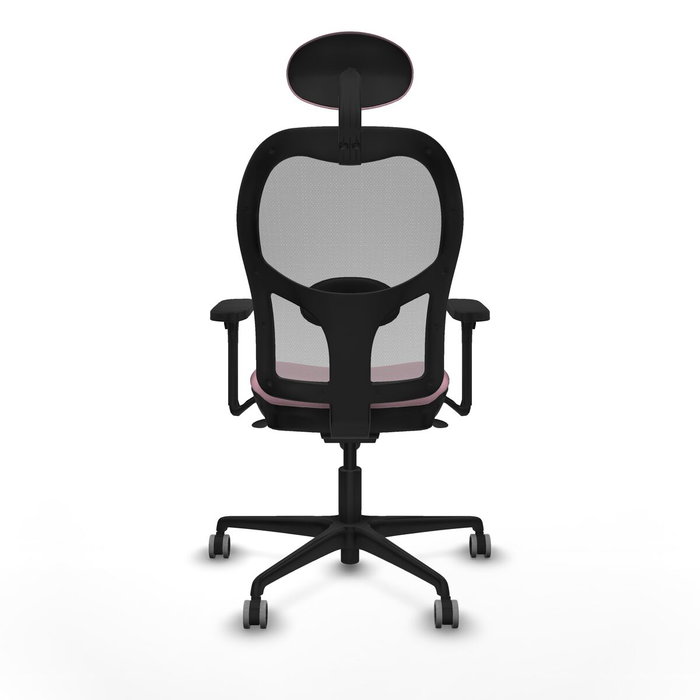 Piqueras y Crespo Chaise de Bureau 3D036G1 Rose avec Appui-tête
