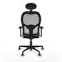 Piqueras y Crespo Chaise de Bureau 3D036G1 Rose avec Appui-tête