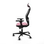 Piqueras y Crespo Chaise de Bureau 3D036G1 Rose avec Appui-tête