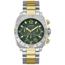 Guess GW0800G1 avec cadran vert et bracelet multicolore