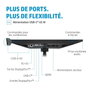 HP E24m G4 - Écran conférence USB-C FHD 24" avec webcam 5 Mpx rétractable, micros, haut-parleurs et charge 65 W - Certifié Zoom