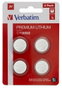 Verbatim CR2032 - Pile bouton lithium 3V - 4 unités - Pour télécommandes, montres, appareils électroniques