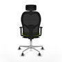 Piqueras y Crespo Chaise de Bureau avec Appui-tête 1D086G2 Pistache