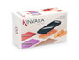 Kinvara Râpe Rectangulaire avec Réceptacle 10x23x13 cm - Plastique et Acier Inoxydable - Couleurs Métal, Violet, Noir, Rose (Set de 8)