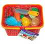 Tachan Cesta Con Comidas Pour Découper T00984 - Panier de Légumes de Jouet à Découper et Reconstituer, Jeu Éducatif et Symbolique, pour Enfants de 2 Ans et Plus