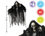 BigBuy Home Décoration d'Halloween Squelette 100 x 90 cm avec lumière, son et mouvement