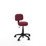 PIQUERAS Y CRESPO Chaise de bureau Llanos Grenat sans accoudoirs