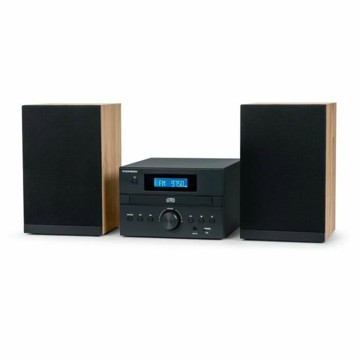 Thomson Micro Chaîne MIC123BT Bois et noir Thomson Micro Chaîne MIC123BT Bois et noir