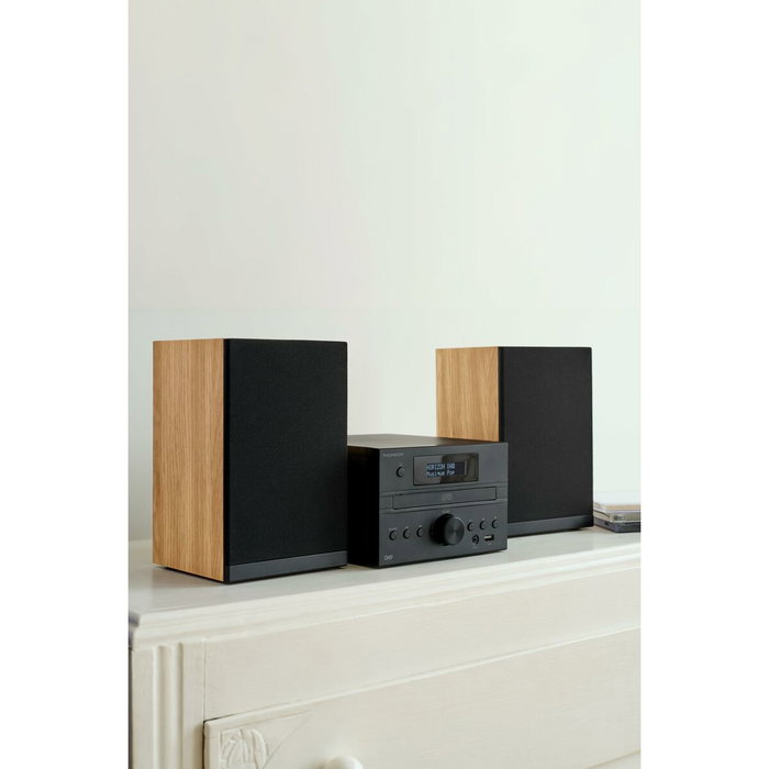 Thomson Micro Chaîne MIC123BT Bois et noir Thomson Micro Chaîne MIC123BT Bois et noir