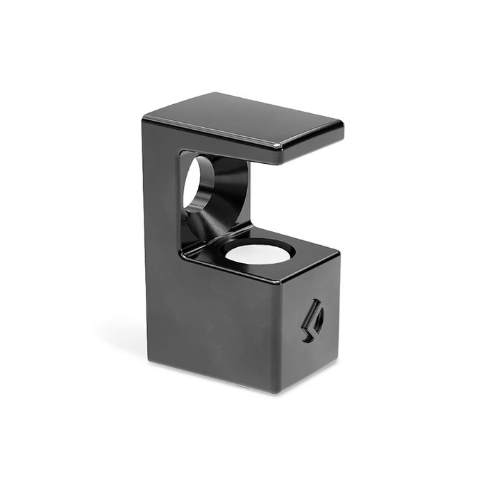 ITALIANA FERRAMENTA Support d'étagère pour verre GRACE, Noir, 5-6 mm ITALIANA FERRAMENTA Support d'étagère pour verre GRACE, Noir, 5-6 mm