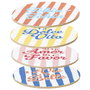 Home Deco Factory Lot de 4 sous-verres Dolce Vita en bois MDF, d.10 cm