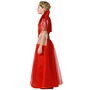 Déguisement Reine Rouge pour Fille Enfant 10-12 Ans - Costume 3 Pièces Vestido Cinturón Chaqueta en Polyester Thème Fantaisie