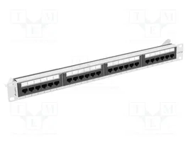 Lanberg Panneau de Brassage 24 Ports UTP Catégorie 5e PPUA-1024-S Gris