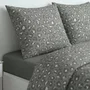 Today Parure de lit imprimé léopard gris anthracite 240 x 220 cm