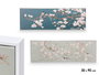 Giftdecor Tableau Toile Cadre Blanc Branche Amandier Assortis 90x30x3 cm (Set de 2)