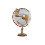 Home ESPRIT Globe terrestre Marron PVC et Bois de manguier