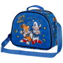 KARACTERMANIA Sac à dos goûter 3D Lets Roll Sonic The Hedgehog, compartiment unique avec zip, tissu intérieur, anse et bretelle ajustable, 25,5x10x20 cm
