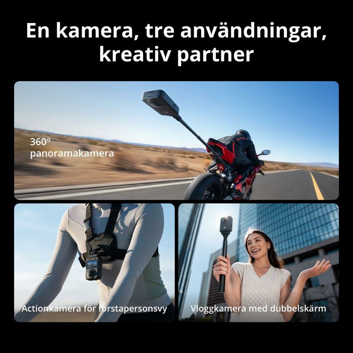 DJI Osmo 360 - Caméra 360° 8K, Capteur 1 Pouce, 128 Go